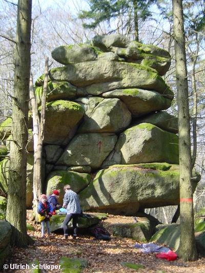 Hoher Fels, linker Fels