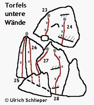 Topo Torfels, untere Wnde